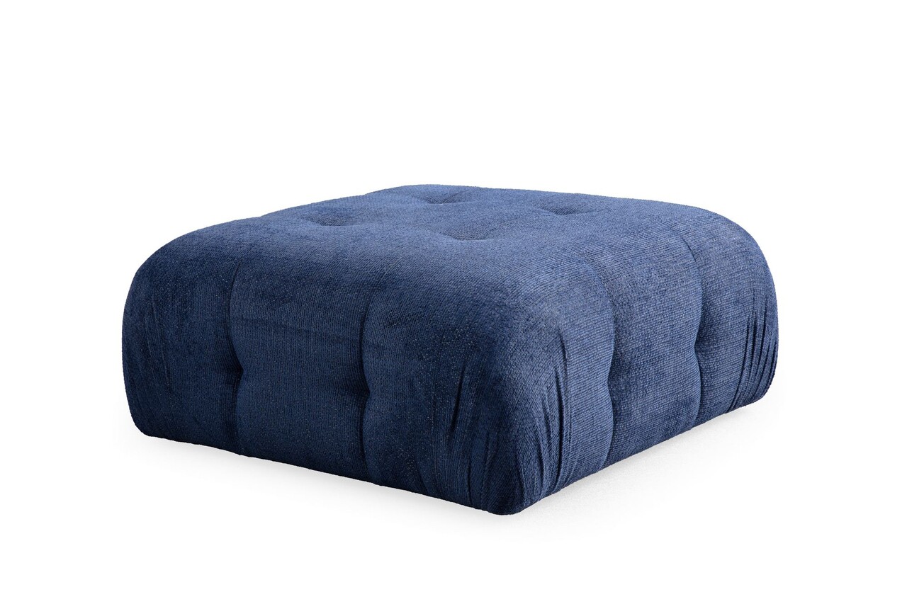 Taburet, Atelier del Sofa, 560ARE4151, Lemn de fag / PAL, Albastru navy - imagine 3
